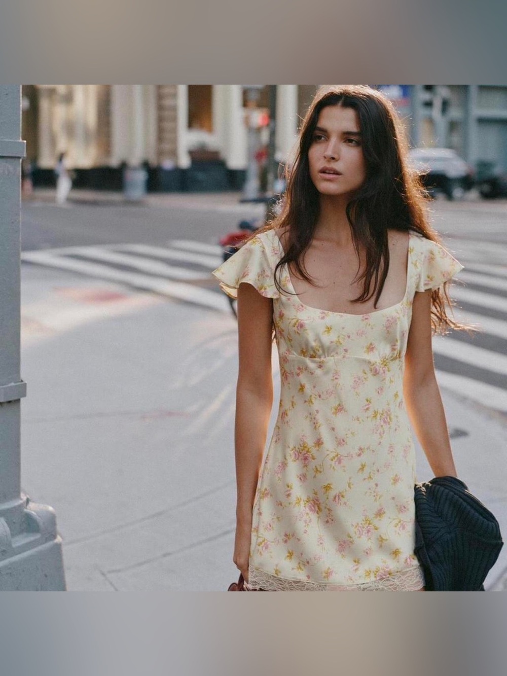 NWT Zara Mini Yellow Satin Dress - Picture 2 of 14